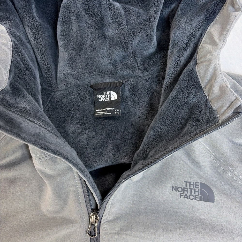 The North Face Shelbe Raschel Womens XXL Gray Fleece Lined Softshell Jacket - Picture 4 of 9